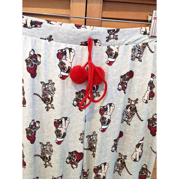 Santa's Treasures Women's Sleep Pajama Lounge pants English Bull Dog Size small - Picture 3 of 8